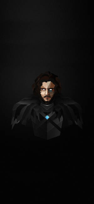 Fond de ecran artă poligonală Jon Snow — iPhone 17e Fundal