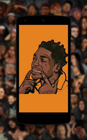 Artă telefon Kodak Black wallpaper — Moto Pad Fundal