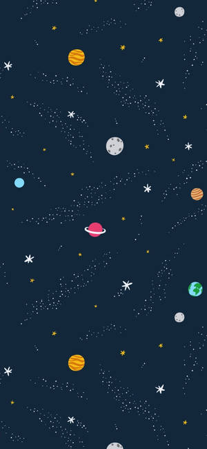 Artă vectorială cosmos wallpaper — iPhone 13 Pro Fundal