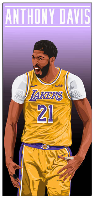 Anthony Davis Vector Art wallpaper. — iPhone 11 Pro Max Fundal