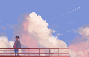 Artwork bazat pe J-Hope Airplane — Kpop GIF Fundal