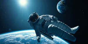 Spațiu,Estetică Spațială,Astronaut,Astronaut în Spațiu — Spațiu estetic Fundal