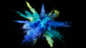 Wallpaper Macbook artistic cu explozie de fum