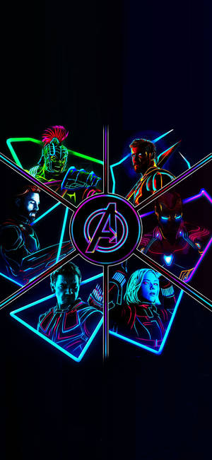 Avengers neon estetic iPhone — iPhone 16 Pro Max Fundal