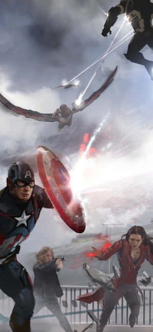 Film Captain America — Galaxy A17 Fundal