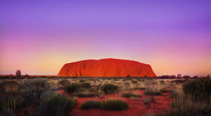 Ayers Rock apus de soare frumos wallpaper — Apus frumos Fundal