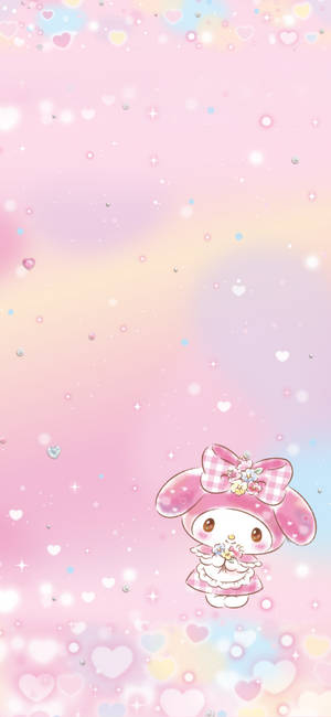Baby My Melody wallpaper — iPhone 15 Fundal