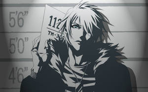 Băiat anime portret alb-negru wallpaper