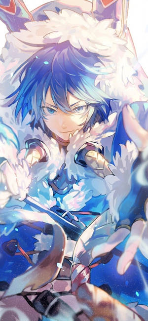 Descarcă 1125x2436 Last Period, Nero, Păr Albastru, Băiat Anime — iPhone 16 Pro Max Fundal