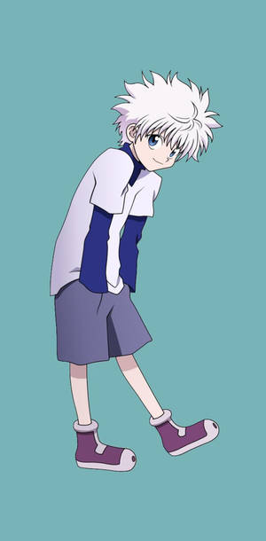 Băiat anime Killua drăguț și simplu — Anime boy Fundal