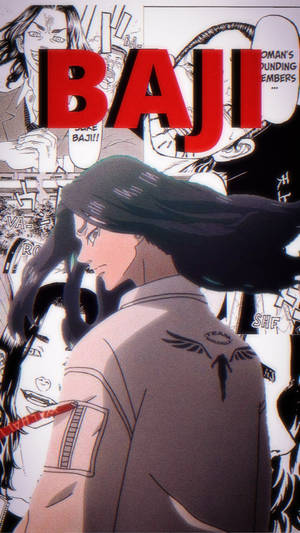 Baji Stil Comic Tokyo Revengers — Anime boy Fundal
