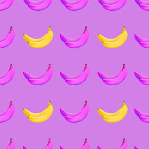 Fond de ecran banane violet și galbene — 1:1 Fundal
