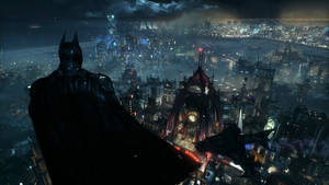 Fundal cu Batman privind Gothamul