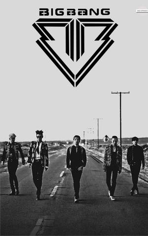 Fond de ecran Poster Monocrom Bigbang — Lenovo Tab Plus Gen 2 Fundal