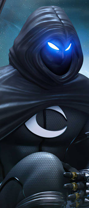 Black Warrior Moon Knight Phone — Galaxy Z Flip Fundal