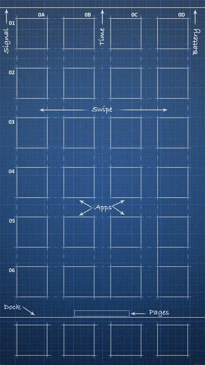 Blueprint iPhone SE — iPhone Se Fundal