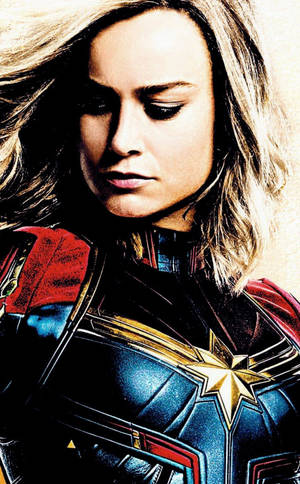 Brie Larson Captain Marvel iPhone — Galaxy Tab Active5 Pro Fundal