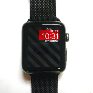 Fond de ecran Apple Watch brință metalică mesh — Apple Watch Fundal