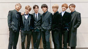 BTS 2020 în Costum Negru — Bts grup foto GIF Fundal