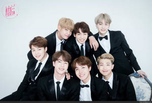 BTS Costum Negru 2020 — Logo bts GIF Fundal