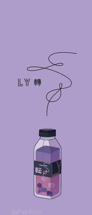 BTS Aesthetic Love Yourself Purple — Galaxy Z Flip Fundal