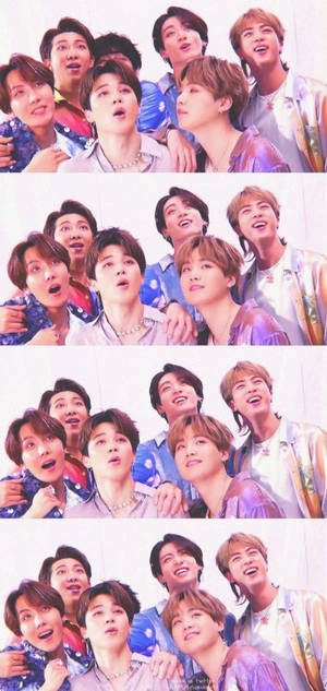 BTS Lockscreen Sequence Collage — Galaxy S24 Fundal