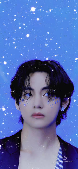 BTS Tae Hyung Podoabe Faciale — iPhone 11 Pro Max Fundal
