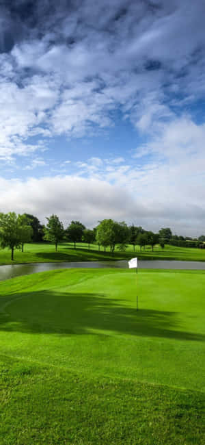 Fundal teren de golf iPhone X — POCO M8x Fundal