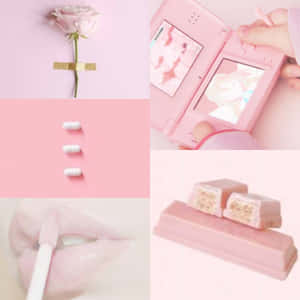 Imagini estetice pastel roz