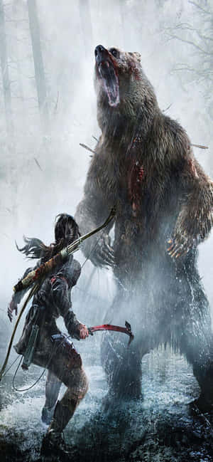 Fond iPhone Xs Max Rise of the Tomb Raider — Pixel 10 Pro XL Fundal