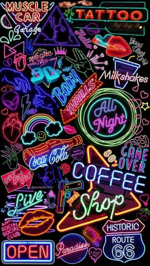 Fundal estetic neon — Neon estetic Fundal