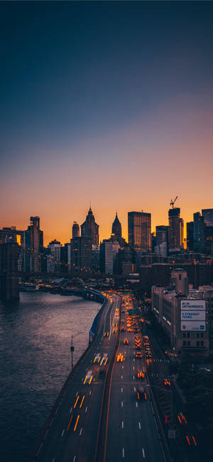 New York HD iPhone — Galaxy A08 Fundal