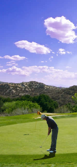 Fundal Teren Golf Iphone X — POCO M Fundal