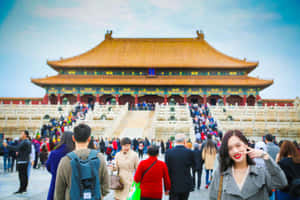 Bucurându-te de un Dans Tradițional Chinezesc — Chinez Fundal