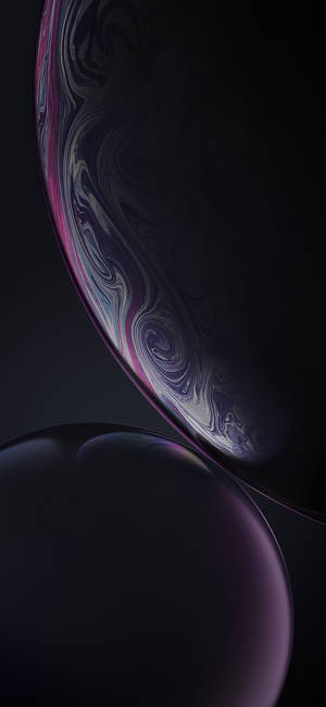 Fond de ecran iPhone XR cu baloane abstracte violet închis marmorate — iPhone Xr Fundal