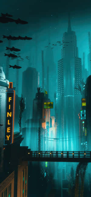 4k Bioshock Iphone — iPhone 15 Pro Fundal