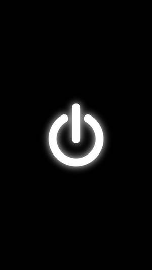 Buton de pornire cool negru — Negru cool Fundal