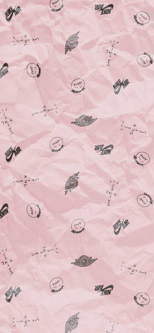 Wallpaper estetic roz Cactus Jack — iPhone 12 Pro Fundal