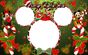cadru Mickey Mouse de Crăciun — Disney craciun Fundal