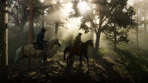 Călătorie Red Dead Redemption 2 4K — Pădure întunecată Fundal