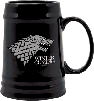 Cană Game of Thrones cu Sigiliul Stark — Game of thrones sezonul 8 Fundal