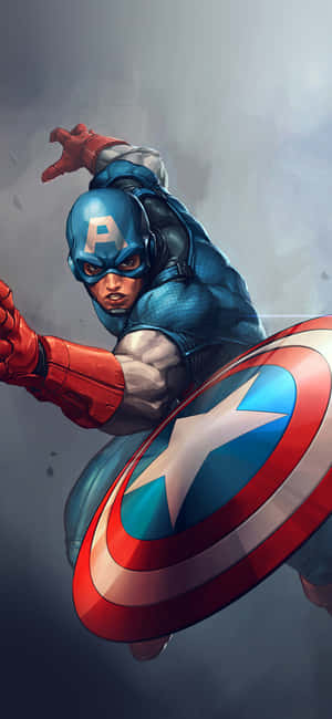 Captain America Cool — iPhone 16 Pro Fundal