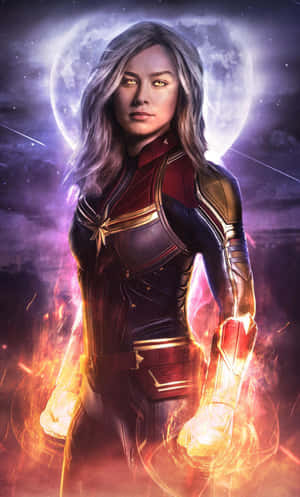 Captain Marvel 3d — Infinix Xpad 20 Pro Fundal