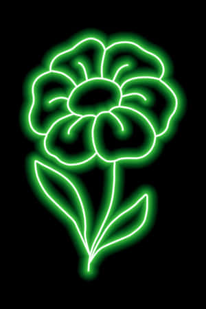 Caption: Fundal estetic verde neon vibrant