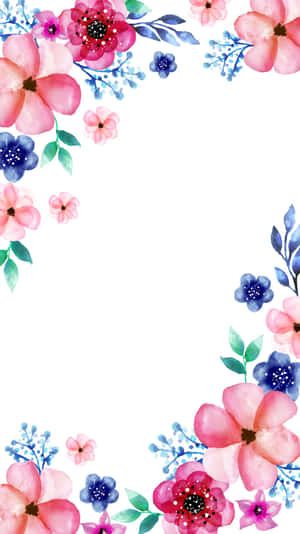 Captivating Blossom: Un Fundal de Telefon Cu Flori Fascinant