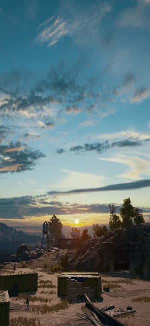 Fundal iPhone X Playerunknown's Battlegrounds — Răsărit Fundal