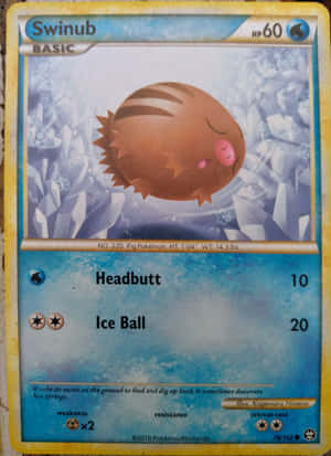 Card Swinub 2010 — Pokemon Telefon Fundal