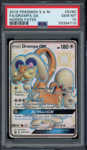 Cărți Pokémon Drampa încapsulată — Pokemon Telefon Fundal