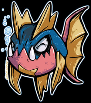 Carvanha și Bule — Pokemon drăguț Fundal