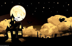 Casă Kawaii de Halloween — Kawaii halloween Fundal